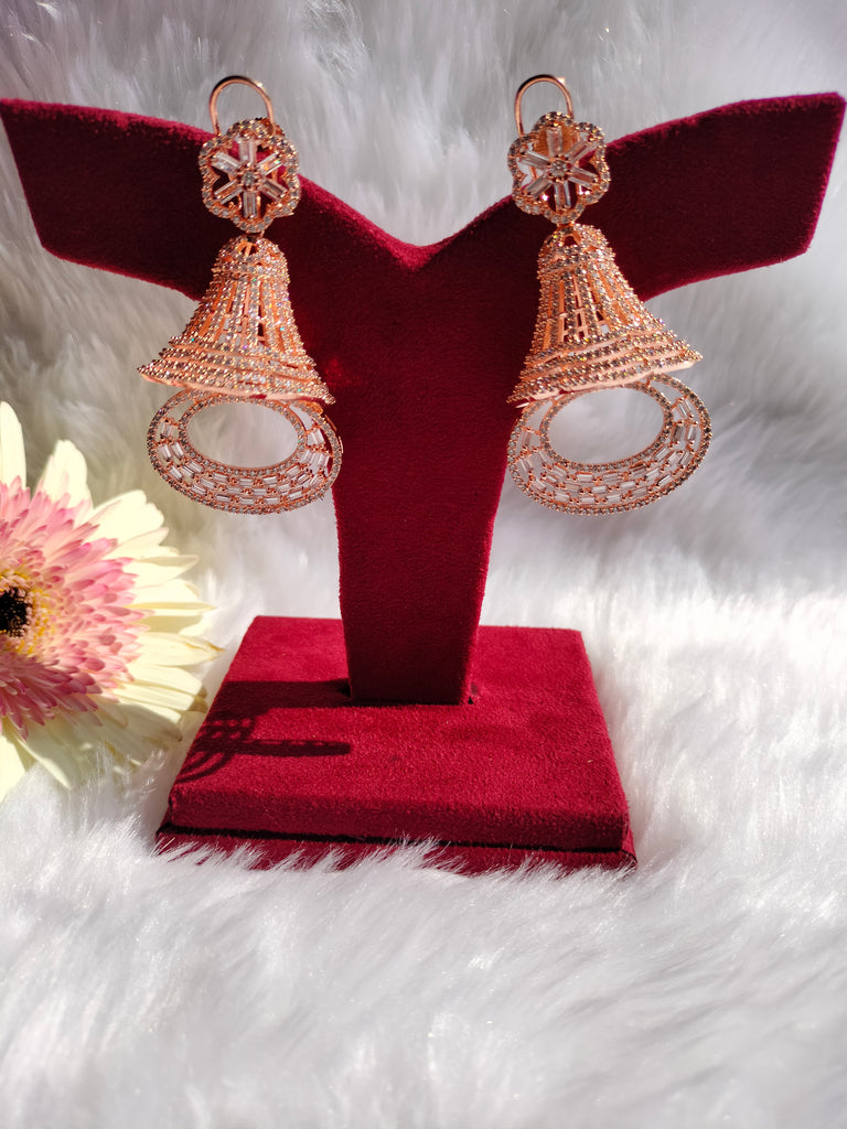 Party Wear American Diamond Earrings Purity  99 at Rs 1560  Set in  Asansol  CZ Glam