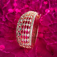 B0273_Classic bracelets studded with delicate work of american diamond stones with delicate designs.
