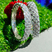 B0282_Elegant American diamond bangles with beautiful stone work