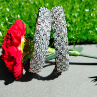 B0282_Elegant American diamond bangles with beautiful stone work