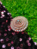 R043_Gorgeous designer American Diamond studded statement ring with delicate stone work.