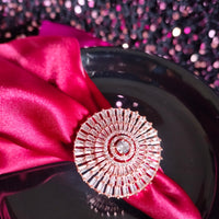 R043_Gorgeous designer American Diamond studded statement ring with delicate stone work.