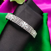 B0324_Lovely designer bracelets studded with delicate work of american diamond stones.