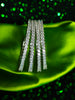 B048_ Classy Silver plated bangles studded with  American Diamond stones.