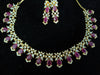 Pleasing and graceful necklace laden with exquisite work of American Diamond stones