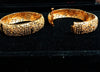 Traditional Vintage Style Gold Plated Bangles for Women Set of 2 (2-6,2-8)
