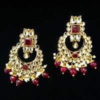 Traditional Gold Plated Kundan Pearl Choker Necklace Set Earrings & Maang Tikka for Women