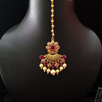 Gold Plated beautiful Kundan Maang Tikka