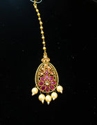 Gold Plated beautiful Kundan Maang Tikka