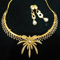 Elegant Necklace studded with American Diamond