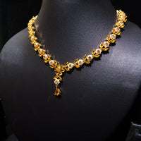 Elegant Necklace studded with American Diamond