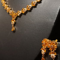Elegant Necklace studded with American Diamond