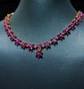 Eye Catching Necklace studded with delicate  work of finest ruby