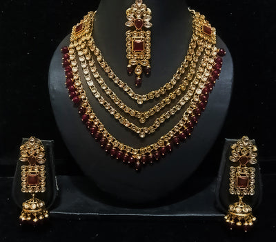 Wavy Kundan Set designed to make your appearance stand-out