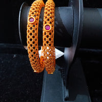 Elegant Bangle with premium quality base metal with Matte Gold Polish