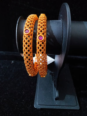 Elegant Bangle with premium quality base metal with Matte Gold Polish