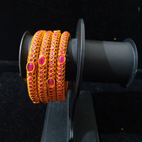 Elegant Bangle with premium quality base metal with Matte Gold Polish
