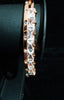 Gorgeous Copper Rose gold colored Bracelet with Jarkan Stones Studded .