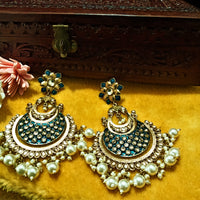 E0126_Stunning Meenakari danglers with delicate Meenakari work with a touch of pearls.