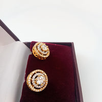 E0205_Classy American Diamond studs.