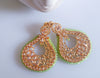 E0142_Classy Style Meenakari danglers studded with stones with a touch of crystals.