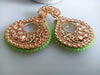E0142_Classy Style Meenakari danglers studded with stones with a touch of crystals.