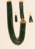 N085_Classy Crystal necklace set studded with stones.