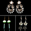 E0329_Classy Combo vibrant earrings with a touch of stones.