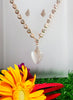 N088_Fancy  necklace set  with a touch of stones.