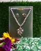 N094_Fancy necklace set studded  with a touch of stones.