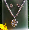 N094_Fancy necklace set studded  with a touch of stones.