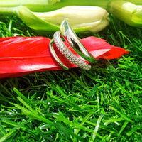 R08_Beguiling American Diamond ring (size 17)
