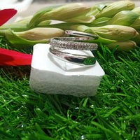 R08_Beguiling American Diamond ring (size 17)
