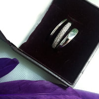 R08_Beguiling American Diamond ring (size 17)