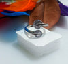 R016_Beguiling adjustable American Diamond ring .