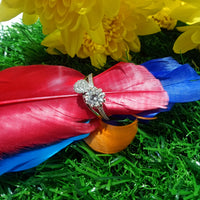 R019_Beguiling American Diamond ring (size 18)