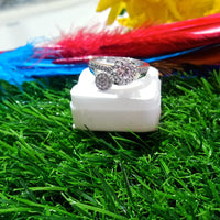 R019_Beguiling American Diamond ring (size 18)