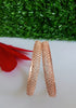 B078_S_Gorgeous  Rose Gold American diamond bangles .
