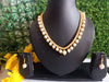 N0111_ Gorgeous necklace set with a touch of stones and pearls.