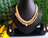 N0112_ Gorgeous necklace set with a touch of stones and pearls.