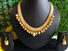 N0112_ Gorgeous necklace set with a touch of stones and pearls.