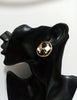 E0358_Classy stud earrings studded with black stones.