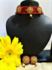 N070_Gorgeous Crystal Choker Necklace with delicate Kundan work embellished with pearls.