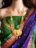 N0138_Gorgeous Gold plated  layered necklace with peacock design.