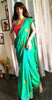 S05_Designer Silk Sarees Dual tone color with attached blouse piece & borders along with tassel .