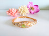 B0109_Elegant  metal base color Fashionable bracelet studded with  stones (Free size).