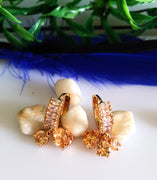 E0433_Premium American Diamond ear drop earring.