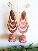 E0392_Gorgeous danglers  with jumka drop (long hanging).