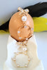E0399_Gorgeous  bow ribbon shaped earrings studded with stones  (ear drop hangings).