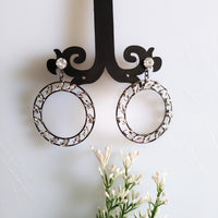 E0411_Classy hoops with touch of stones (medium size)